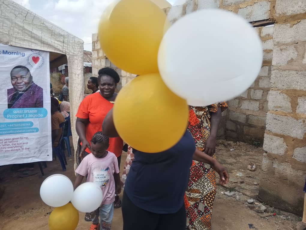 Abuja Community Celebration with Balloons